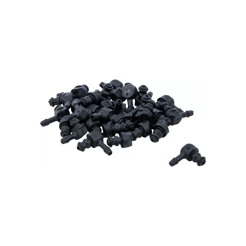 Jeu de raccords tuyau en matière plastique | en forme de L | 30 pièces Jeu de raccords tuyau en matière plastique | en forme de L | 30 pièces