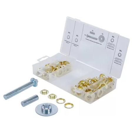 Assortiment de installation d'œillet | 103 pièces