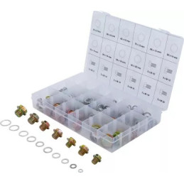 Assortiment de bouchons de vidange et joints alu | 534 pièces