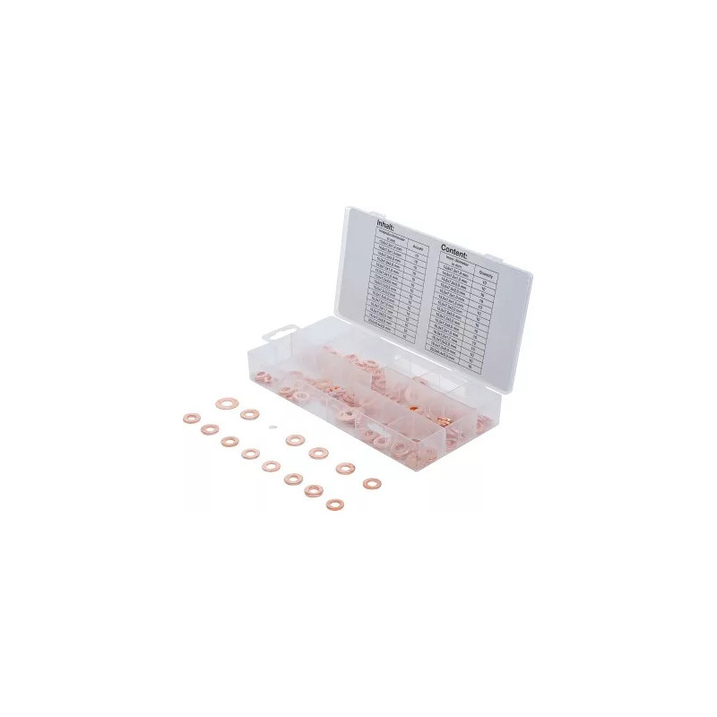 Assortiment de joints en cuivre pour injecteur | 150 pièces Assortiment de joints en cuivre pour injecteur | 150 pièces