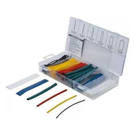 Assortiment de gaines thermo-rétractables | couleurs | 100 pièces
