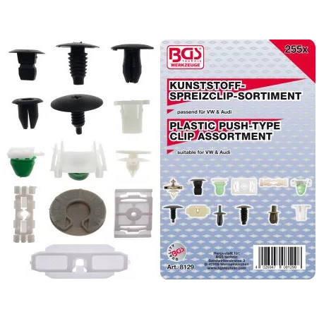 Assortiment d'agrafes d’habillage pour VW | 255 pièces