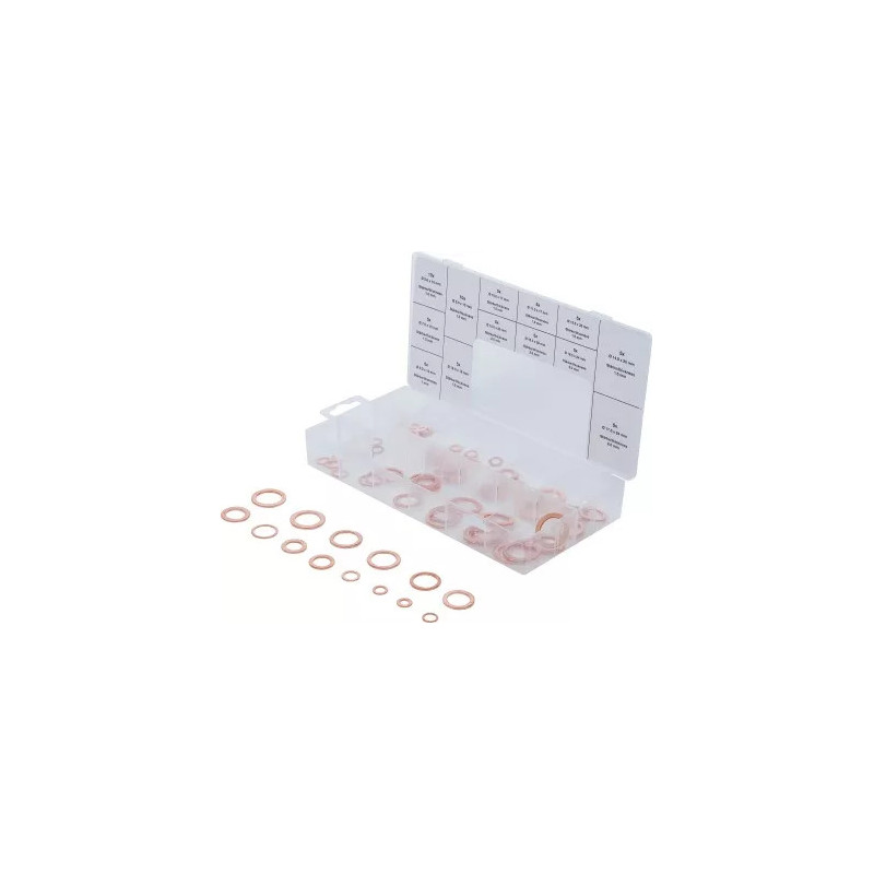 Assortiment de joints d’étanchéité | cuivre | métriques | pour bouchons de vidange | 75 pièces Assortiment de joints d’étanchéité | cuivre | métriques | pour bouchons de vidange | 75 pièces