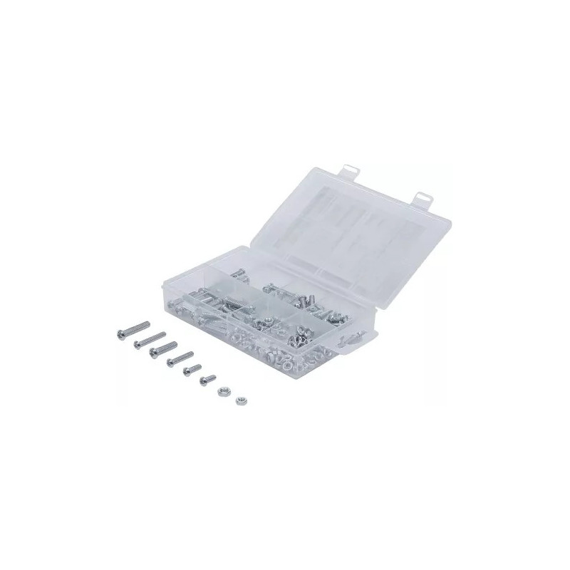 Assortiment de vis et écrous | métriques | M4 / M5 | 126 pièces Assortiment de vis et écrous | métriques | M4 / M5 | 126 pièces