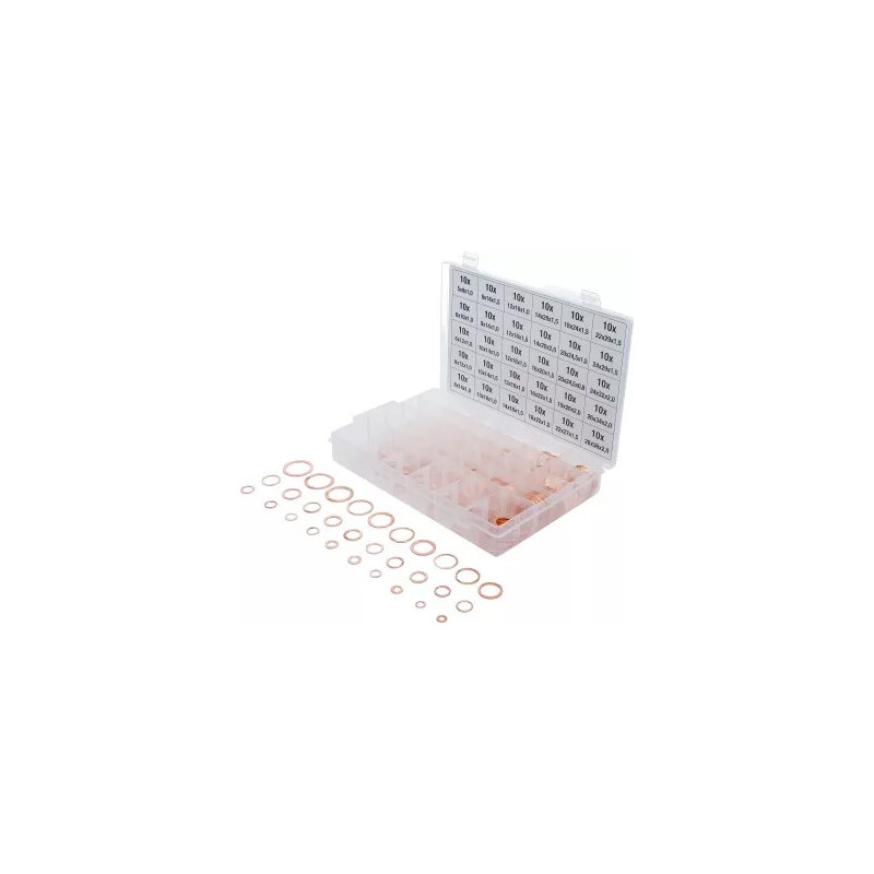 Assortiment de joints d’étanchéité | cuivre | 300 pièces Assortiment de joints d’étanchéité | cuivre | 300 pièces
