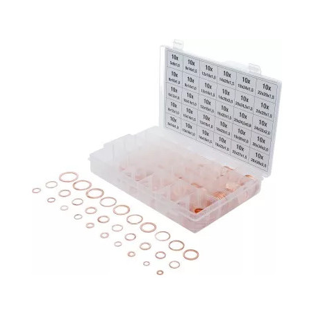 Assortiment de joints d’étanchéité | cuivre | 300 pièces