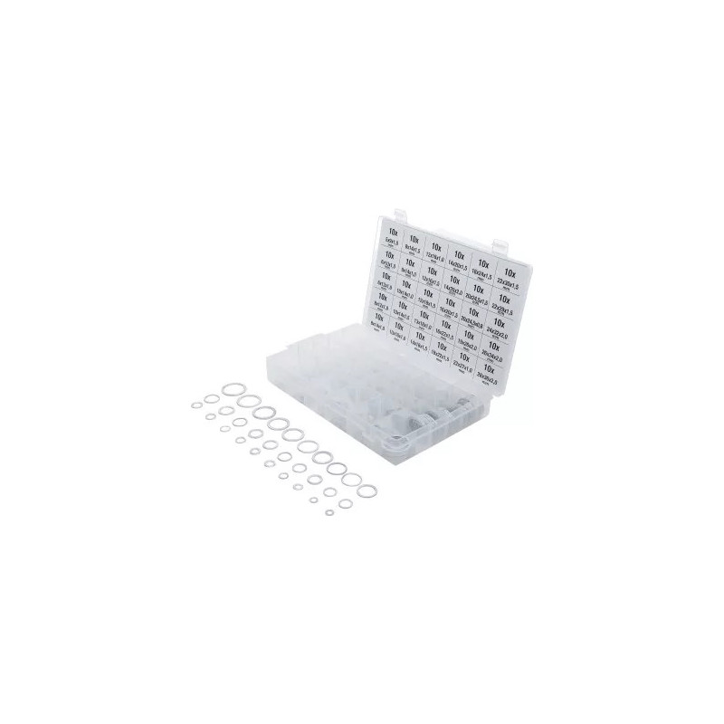 Assortiment de joints d’étanchéité | aluminium | 300 pièces Assortiment de joints d’étanchéité | aluminium | 300 pièces