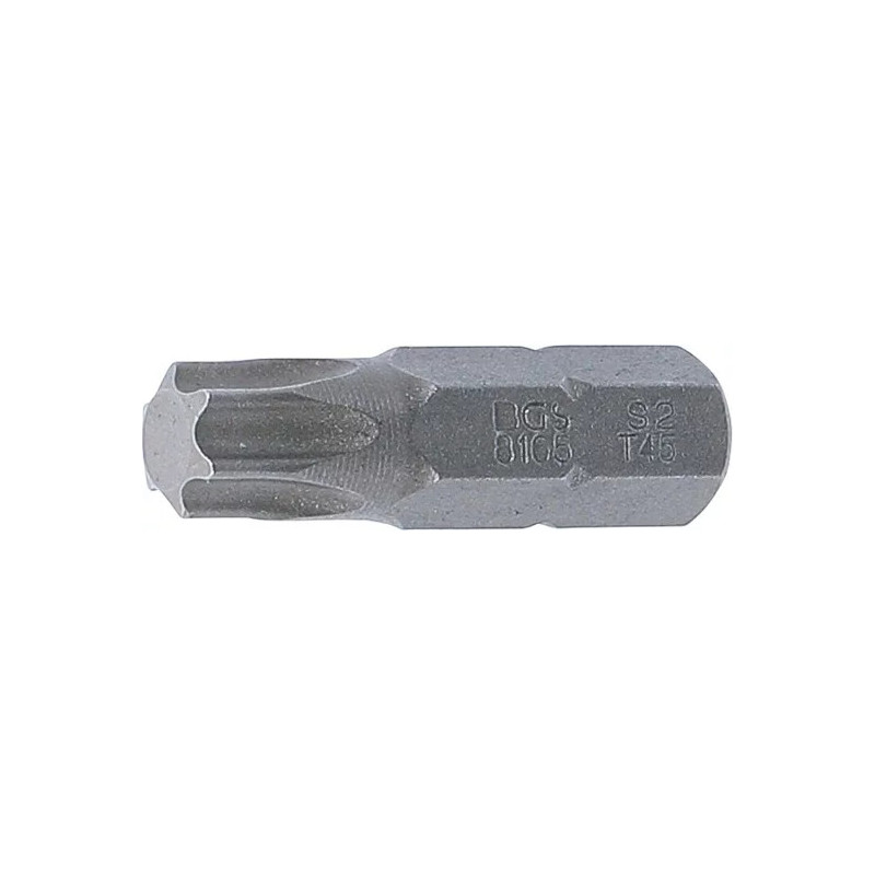 Embout | Longueur 30 mm | 8 mm (5/16") | profil T (pour Torx) T45 Embout | Longueur 30 mm | 8 mm (5/16") | profil T (pour Torx) T45