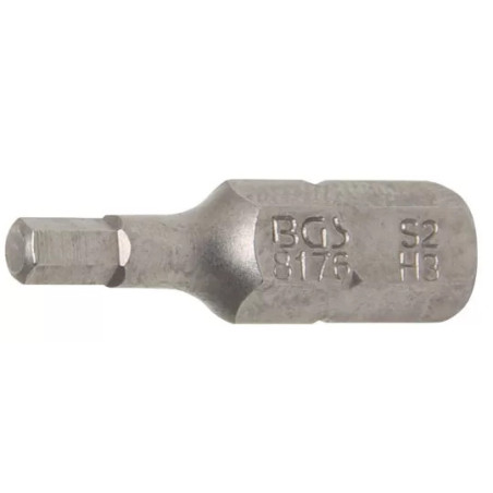 Embout | Longueur 25 mm | 6,3 mm (1/4") | six pans intérieurs 3 mm