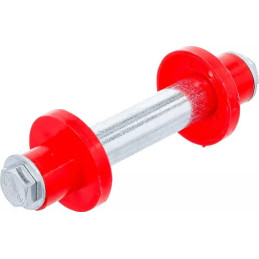 Kit d’essieux pour roue de brouette | 128 mm | Ø 20 mm | avec 2 douilles d’écartement
