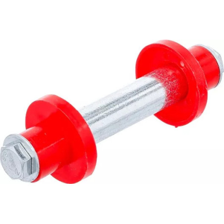 Kit d’essieux pour roue de brouette | 128 mm | Ø 20 mm | avec 2 douilles d’écartement