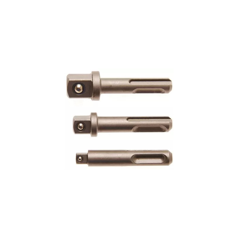 Jeu d’adaptateurs | SDS mâle 6,3 mm (1/4"), 10 mm (3/8"), 12,5 mm (1/2") | 3 pièces Jeu d’adaptateurs | SDS mâle 6,3 mm (1/4"), 10 mm (3/8"), 12,5 mm (1/2") | 3 pièces