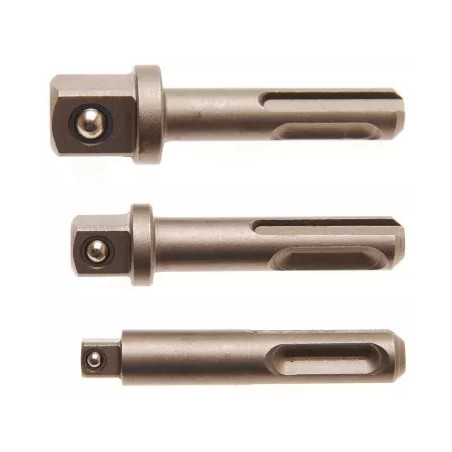 Jeu d’adaptateurs | SDS mâle 6,3 mm (1/4"), 10 mm (3/8"), 12,5 mm (1/2") | 3 pièces