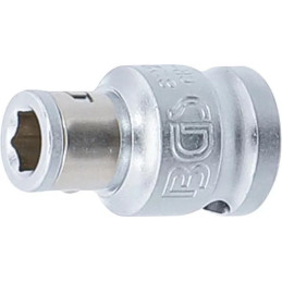 Adaptateur avec bille de retenue | 10 mm (3/8") | six pans intérieurs 6,3 mm (1/4")