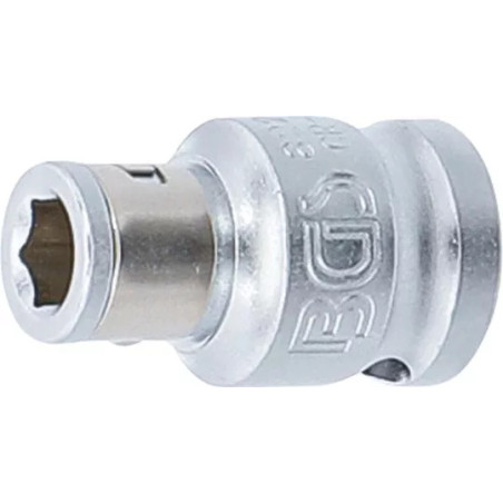 Adaptateur avec bille de retenue | 10 mm (3/8") | six pans intérieurs 6,3 mm (1/4")