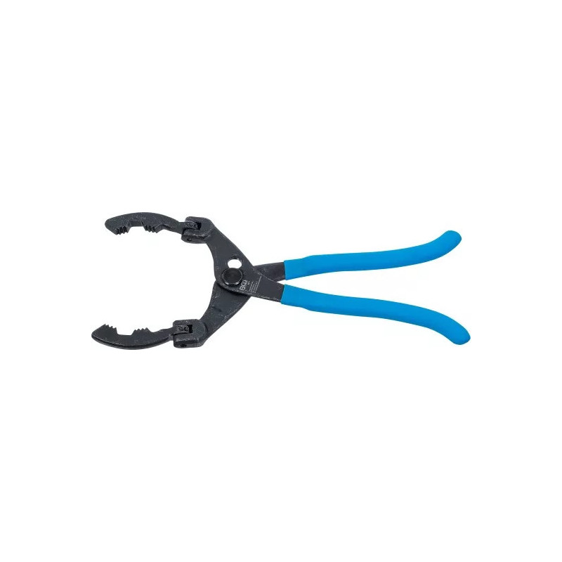 Pince spéciale pour filtre à huile et carburant avec mâchoires orientables Pince spéciale pour filtre à huile et carburant avec mâchoires orientables