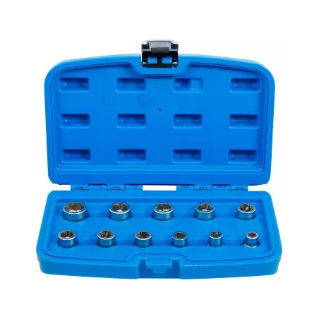 Jeu d’extracteurs de vis et écrous | 10 mm (3/8") | métriques | 11 pièces