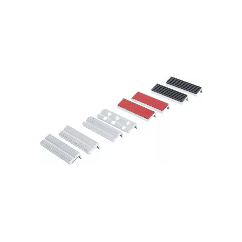 Jeu de mors de protection pour étau | aluminium | 100 mm | 8 pièces Jeu de mors de protection pour étau | aluminium | 100 mm | 8 pièces