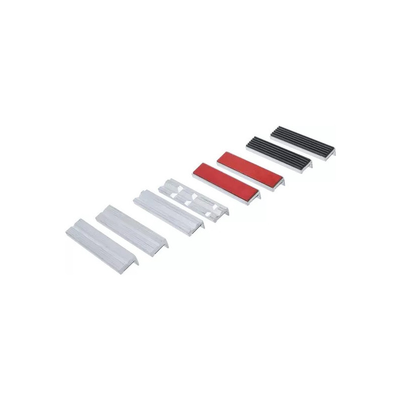 Jeu de mors de protection pour étau | aluminium | 125 mm | 8 pièces Jeu de mors de protection pour étau | aluminium | 125 mm | 8 pièces