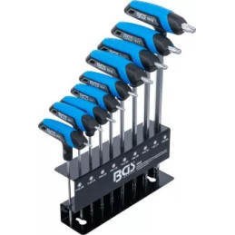 Jeu de clés à poignée en T | Profil T (pour Torx) | T10 - T50 | 9 pièces
