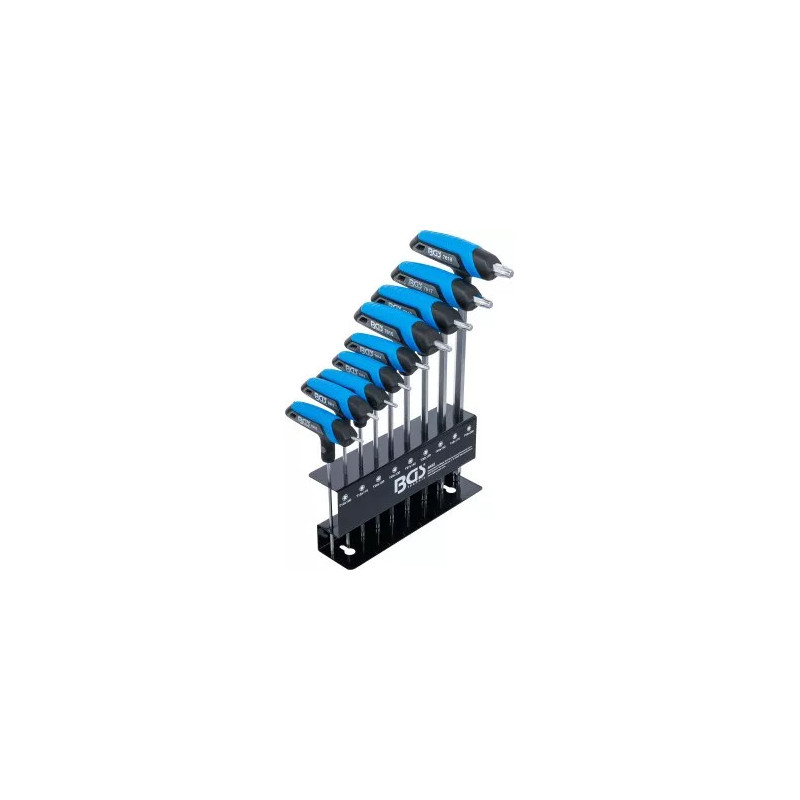 Jeu de clés à poignée en T | Profil T (pour Torx) | T10 - T50 | 9 pièces Jeu de clés à poignée en T | Profil T (pour Torx) | T10 - T50 | 9 pièces
