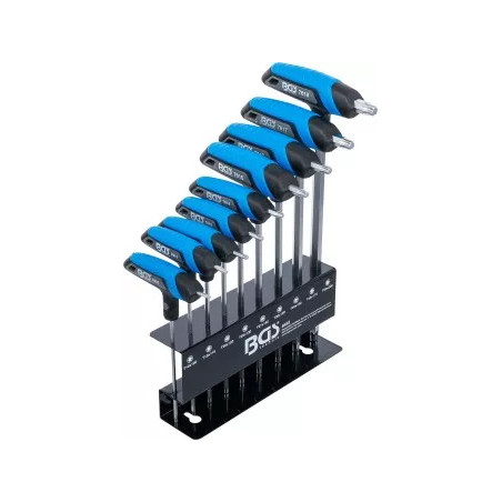 Jeu de clés à poignée en T | Profil T (pour Torx) | T10 - T50 | 9 pièces