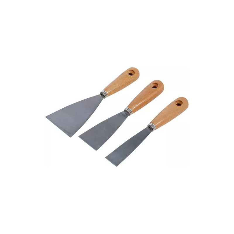 Jeux de spatules | Poignée en bois | 30 / 50 / 80 mm | 3 pièces Jeux de spatules | Poignée en bois | 30 / 50 / 80 mm | 3 pièces
