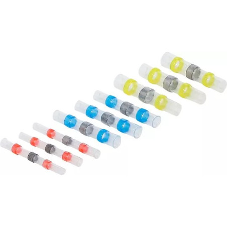 Assortiments de connecteurs de soudure et gaine thermorétractable | 9 pièces
