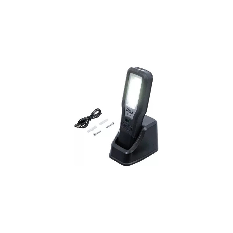 Lampe de travail COB-LED | repliable | avec station de recharge Lampe de travail COB-LED | repliable | avec station de recharge