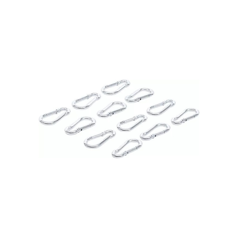 Assortiment de crochets mousquetons | 5 x 50 mm | 12 pièces Assortiment de crochets mousquetons | 5 x 50 mm | 12 pièces