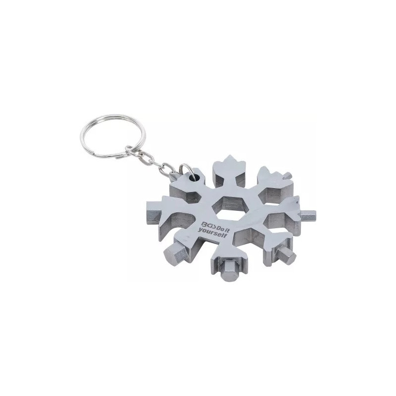 Outil multifonctions | flocon de neige | 18-en-1 | acier inoxydable Outil multifonctions | flocon de neige | 18-en-1 | acier inoxydable