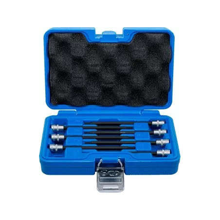Assortiment de douilles à embouts | 6,3 mm (1/4") | Profil T (pour Torx) avec tête sphérique T10 - T40 | 7 pièces