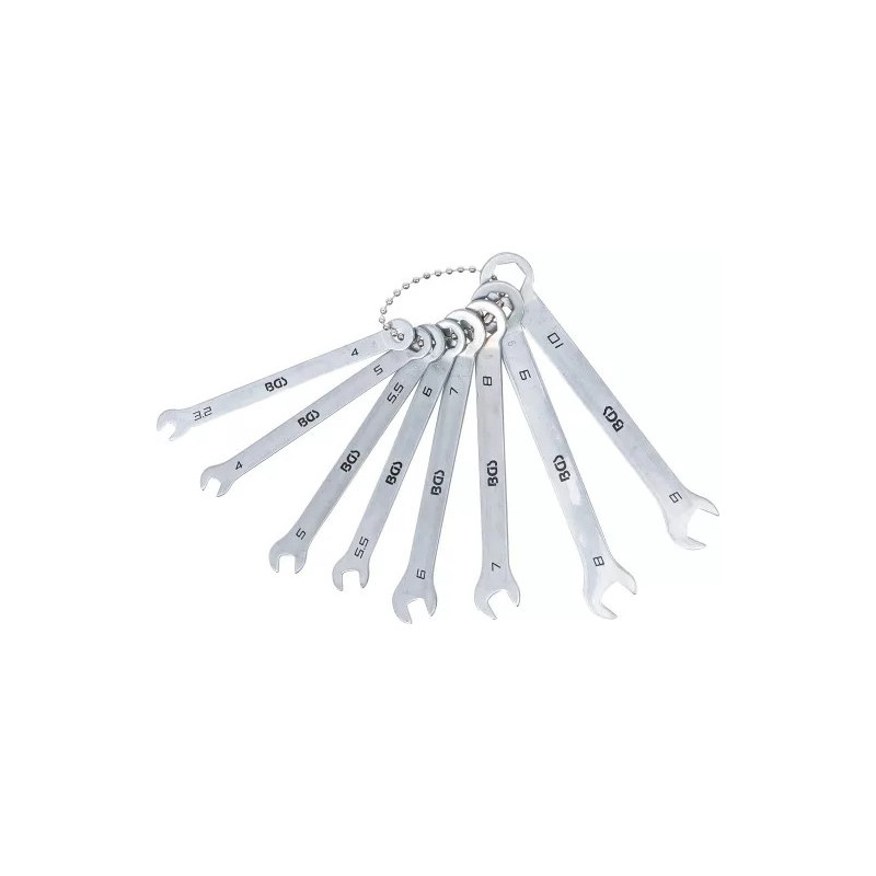 Jeu de clés mixtes | extra fines | 4 - 10 mm | 8 pièces Jeu de clés mixtes | extra fines | 4 - 10 mm | 8 pièces
