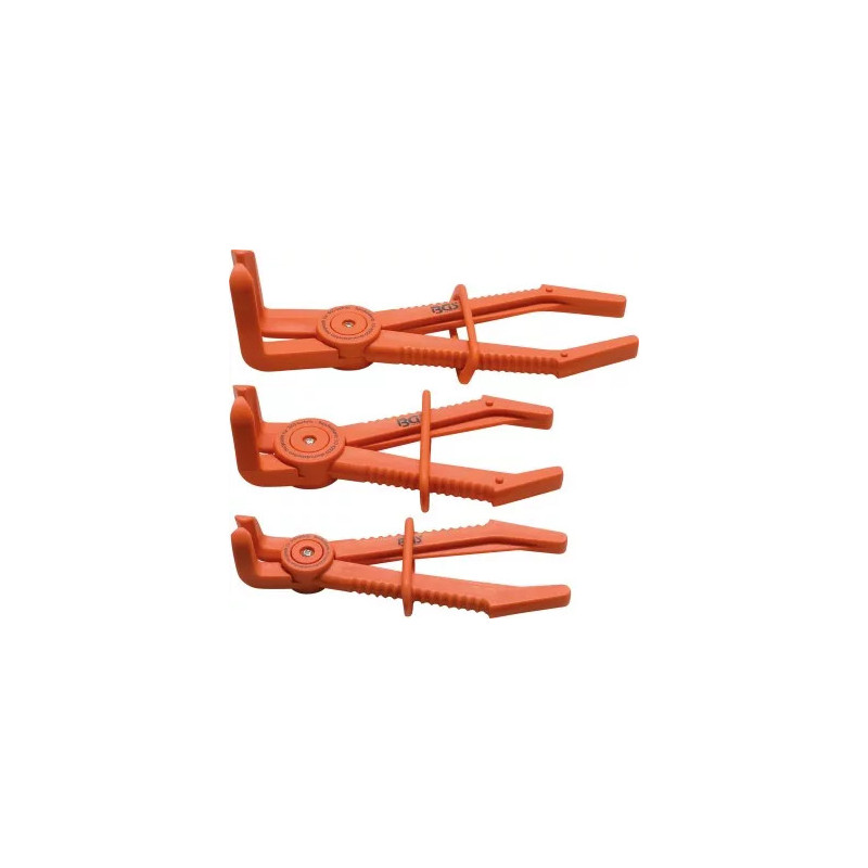 Jeu de pinces pour durites flexibles | coudées, 90° | 155 - 255 mm | 3 pièces Jeu de pinces pour durites flexibles | coudées, 90° | 155 - 255 mm | 3 pièces