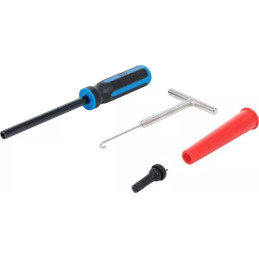 Ensemble d'outils rétractables à valve de pneu | 4 pièces