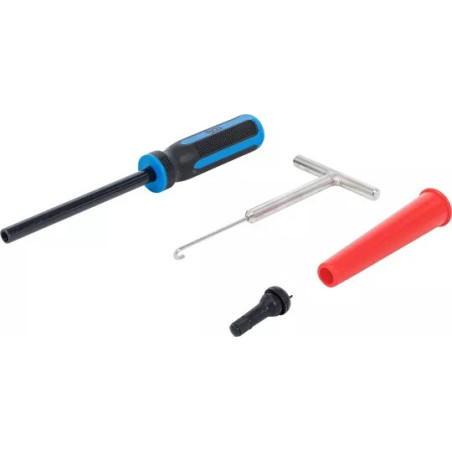 Ensemble d'outils rétractables à valve de pneu | 4 pièces