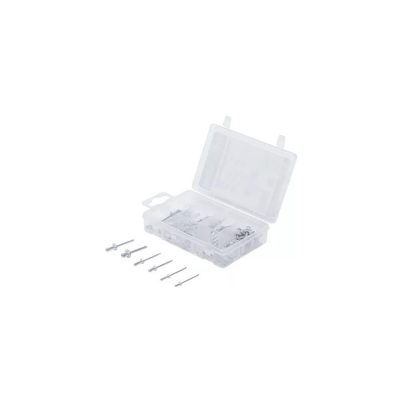 Assortiment de rivets pop | Ø 2,4 - 4,8 mm | 70 pièces