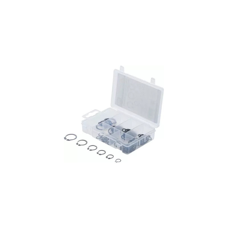 Assortiment de circlips extérieurs | Ø 8 - 19 mm | 78 pièces Assortiment de circlips extérieurs | Ø 8 - 19 mm | 78 pièces