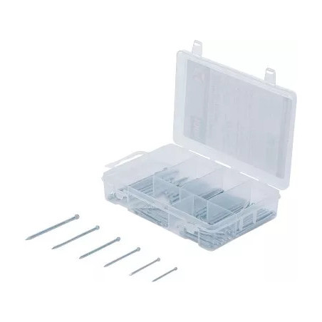 Assortiment d’aiguilles de plinthe/panneau | 100 pièces