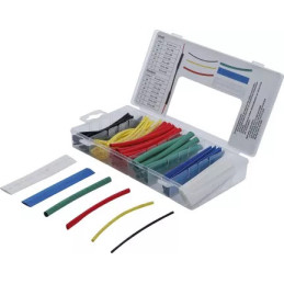 Assortiment de gaines thermorétractables | multicolore | 99 pièces