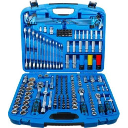Coffret de Douilles à profil ondulé | 6,3 mm (1/4") / 10 mm (3/8") / 12,5 mm (1/2") | 218 pièces
