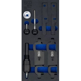 Insert de servante d'atelier 1/3: Outils de calage du moteur | pour Porsche Panamera, Cayenne V8 | 8 pièces