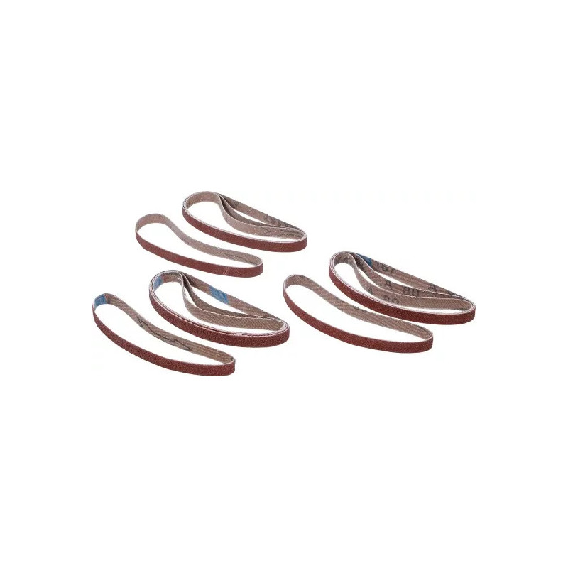 Jeu de bandes à poncer | pour art. 8853 | 10 mm x 330 mm | K 60 - 80 - 120 | 12 pièces Jeu de bandes à poncer | pour art. 8853 | 10 mm x 330 mm | K 60 - 80 - 120 | 12 pièces