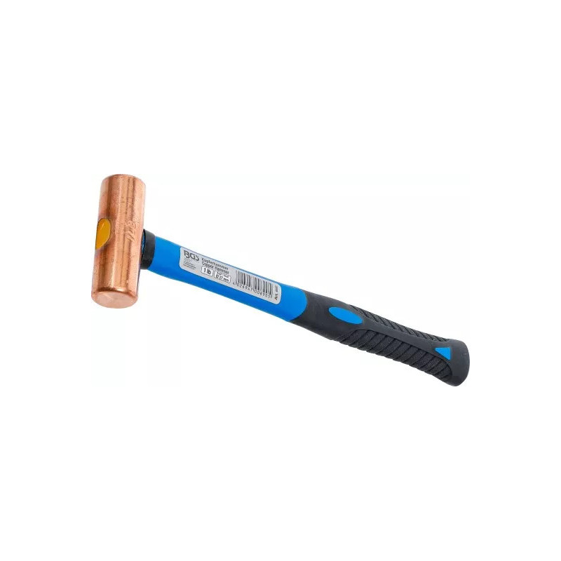 Marteau en cuivre | manche en fibres de verre | Ø 27 mm | tête 454 g (1 lb) Marteau en cuivre | manche en fibres de verre | Ø 27 mm | tête 454 g (1 lb)