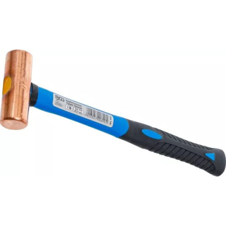 Marteau en cuivre | manche en fibres de verre | Ø 27 mm | tête 454 g (1 lb)