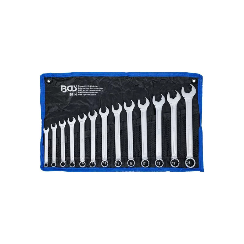 Jeu de clés mixtes | côté à bec avec fonction cliquet | 8 - 21 mm | 13 pièces Jeu de clés mixtes | côté à bec avec fonction cliquet | 8 - 21 mm | 13 pièces