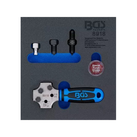 Insert de servante d'atelier 1/6 : Presse à collets | SAE et DIN 4,75 mm (3/16")