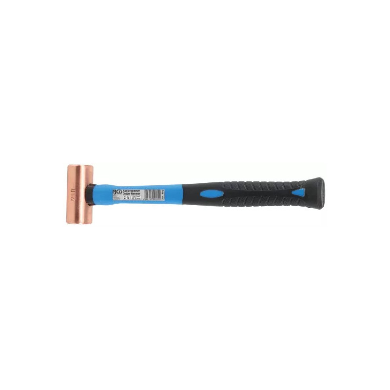 Marteau en cuivre | manche en fibres de verre | Ø 35 mm | tête 907 g (2 lb) Marteau en cuivre | manche en fibres de verre | Ø 35 mm | tête 907 g (2 lb)