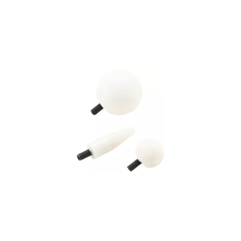 Jeu de têtes de rechange plastiques pour outil de débosselage | M5 x 0,8 mm | pour art. 1659 | 3 pièces Jeu de têtes de rechange plastiques pour outil de débosselage | M5 x 0,8 mm | pour art. 1659 | 3 pièces