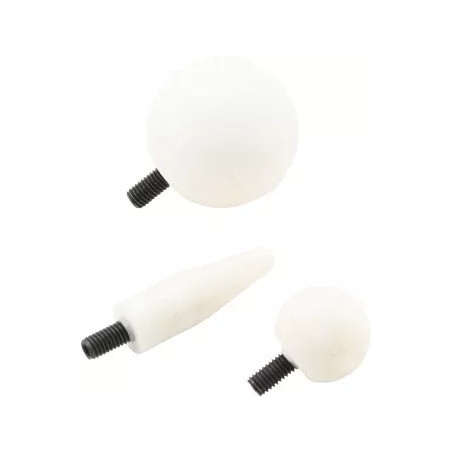 Jeu de têtes de rechange plastiques pour outil de débosselage | M5 x 0,8 mm | pour art. 1659 | 3 pièces